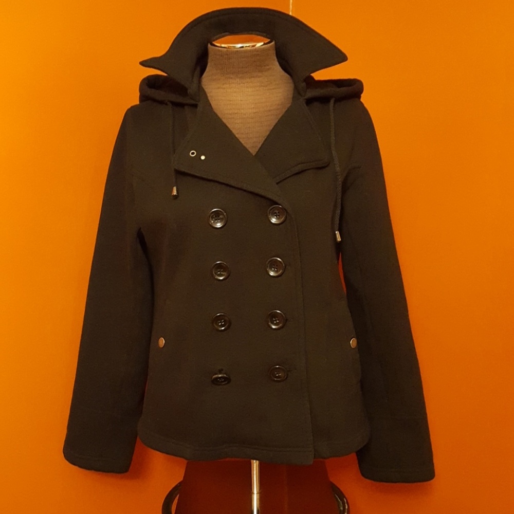 Hooded Peacoat Jacket